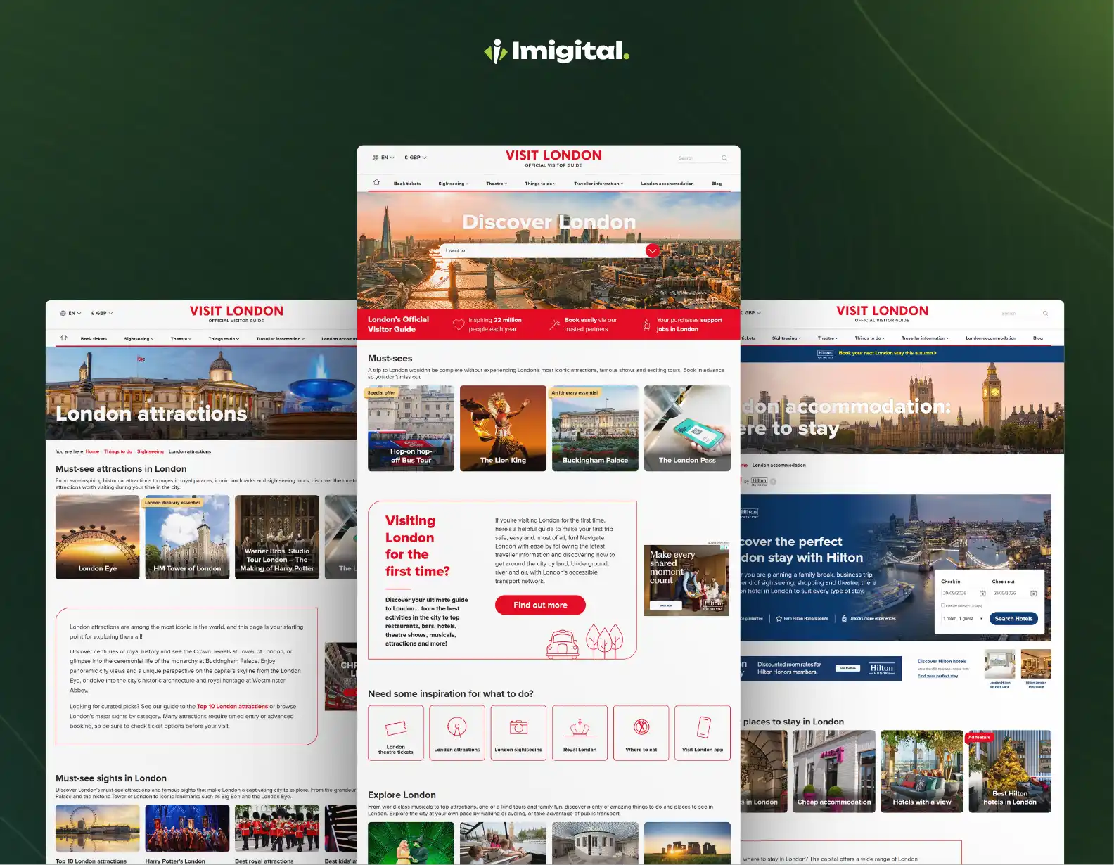 Visit London Website Design & Development