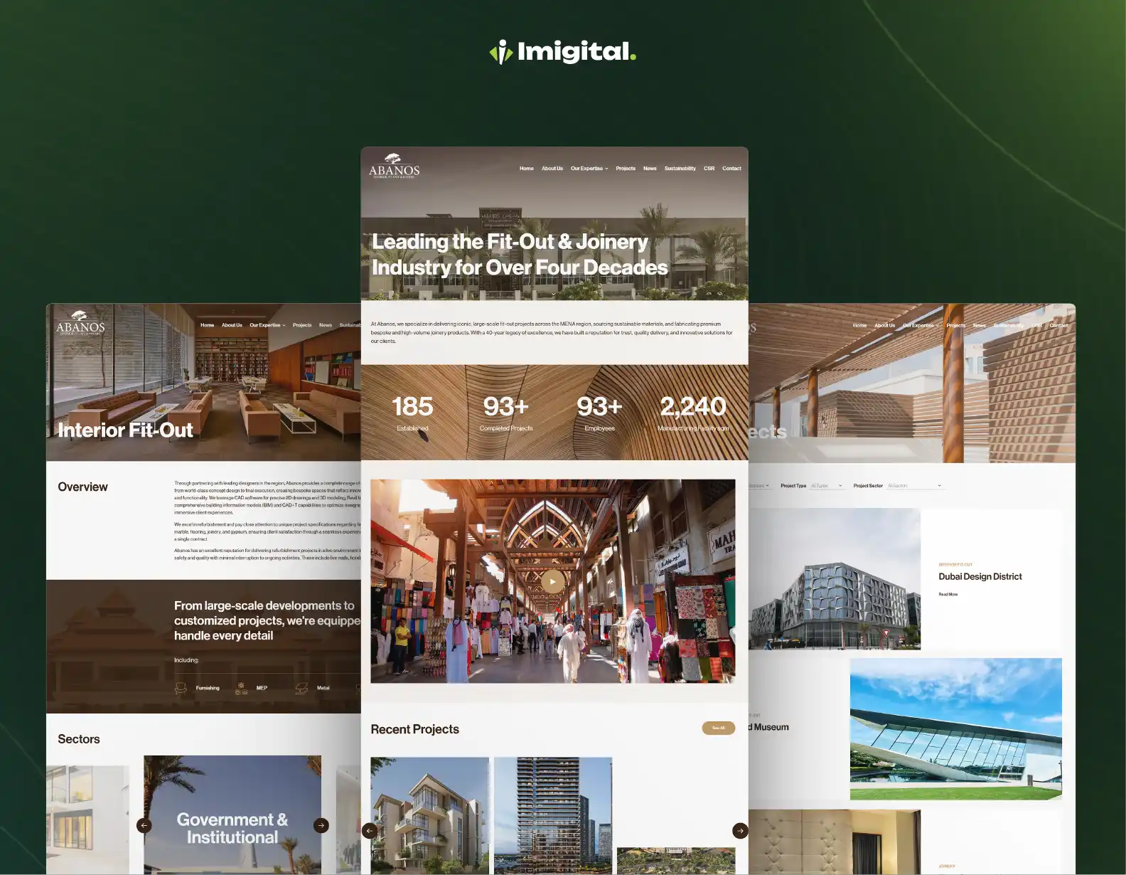 Abanos Website Design & Development