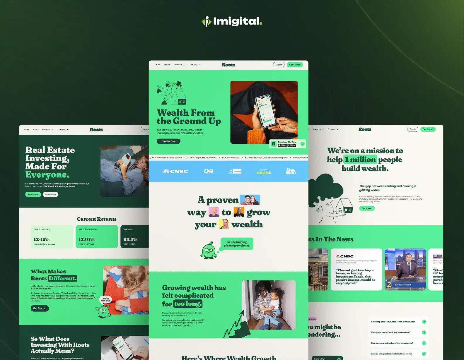 Invest With Roots Website Design & Development